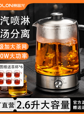 2.6升大容量煮茶器蒸汽喷淋式家用保温黑茶蒸煮两用养生壶赛普龙