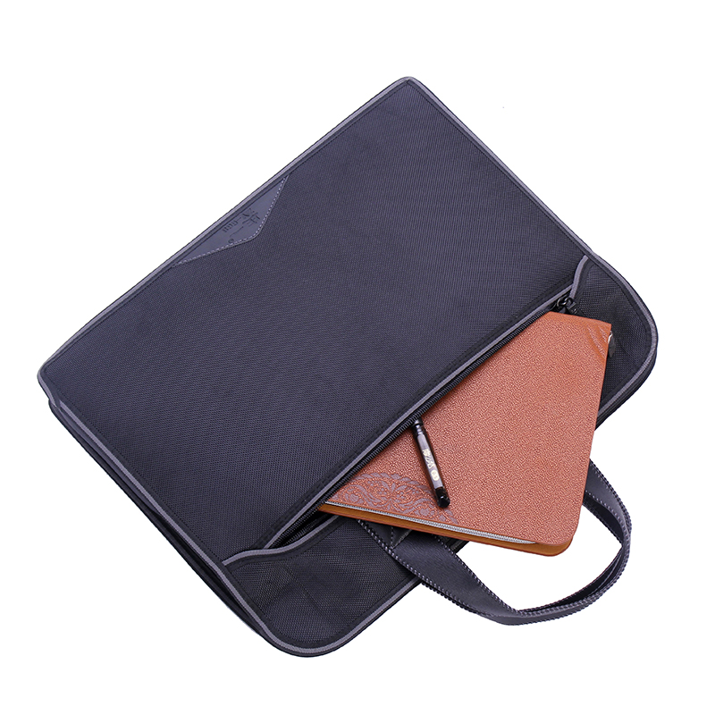 庄一668会议公文袋皮革提手拉链袋商务手提袋防水文件袋高档 定制