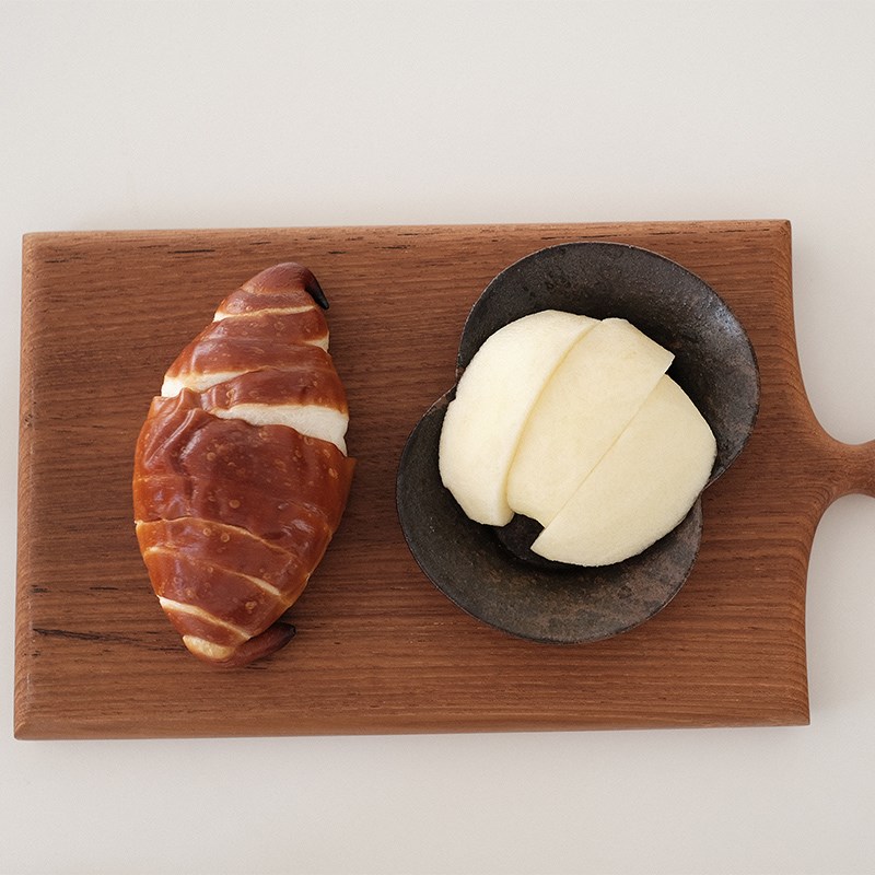日用木器 法式柚木整木砧板 早餐托盘