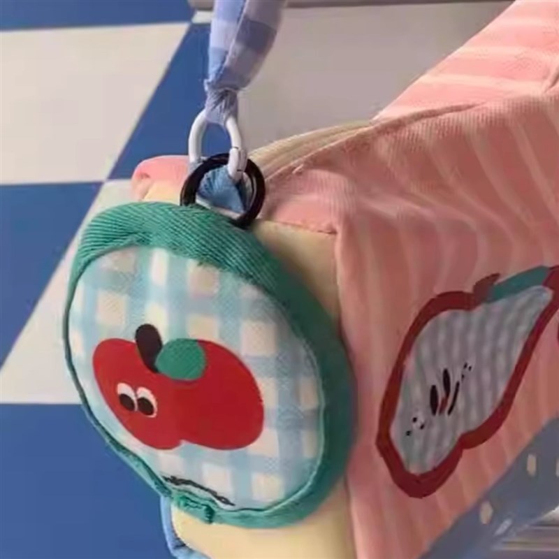 网红上课挂饰耳机包少女小众耐磨迷你零钱包学生党元气出远门挂件