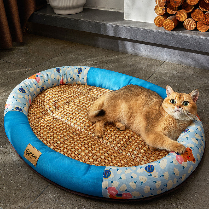 天凉席降温冰垫柯基泰迪中小型犬狗狗床垫狗窝沙发宠物冰垫