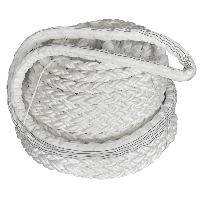 船用高强度缆绳抛缆绳耐磨尼龙绳复合股八股超强拉力超轻粗绳子