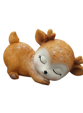 可爱招财鹿酒柜装饰摆件客厅电视柜摆设玄关创意家居新房乔迁礼物