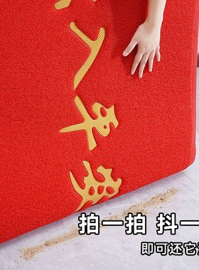 地垫入户门垫进门出入平安丝圈脚垫室外门口防水防滑欢迎光临地毯