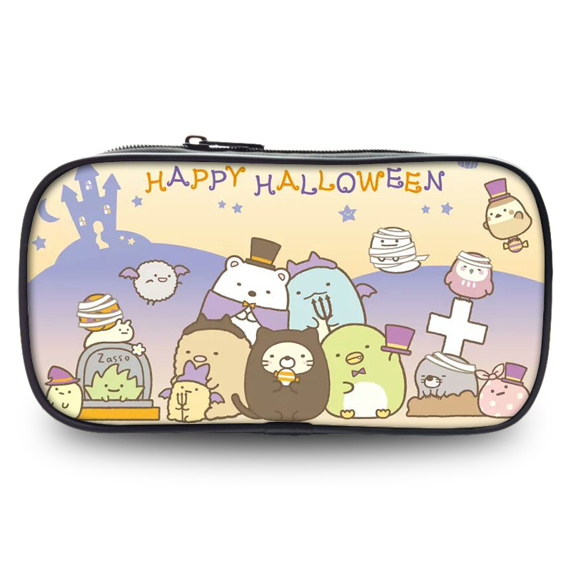 角落生物笔袋男女生小学生中学生大容量帆布文具盒动漫可爱铅笔盒