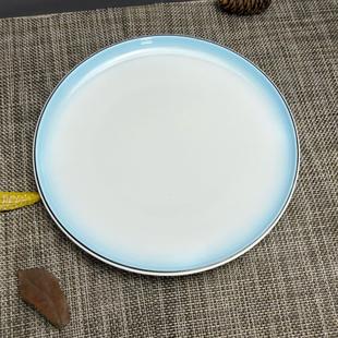 陶瓷家用大盤子圓盤深盤淺盤西餐牛排盤商用炒菜盤涼菜盤創(chuàng)意菜盤