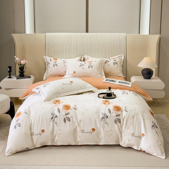 100%全棉磨毛四件套数码印花