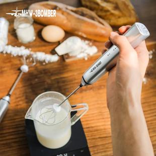轰炸机打奶器奶泡器咖啡打泡机奶泡打发器家用电动牛奶小型搅拌器