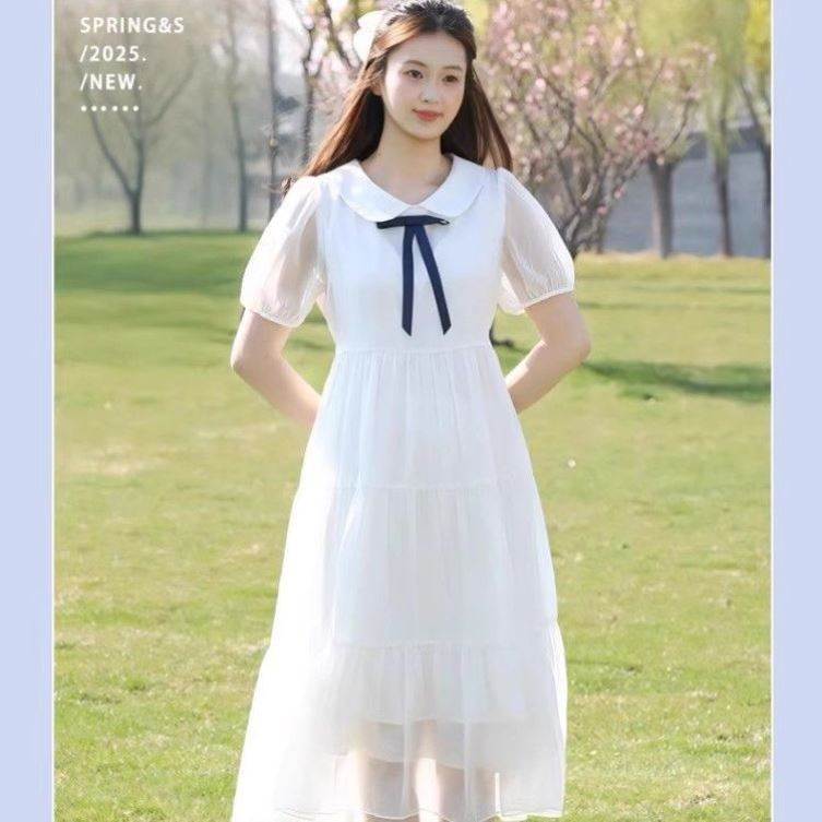 少女连衣裙学院夏季新款毕业典礼生日公主裙高中初中生甜美仙女裙