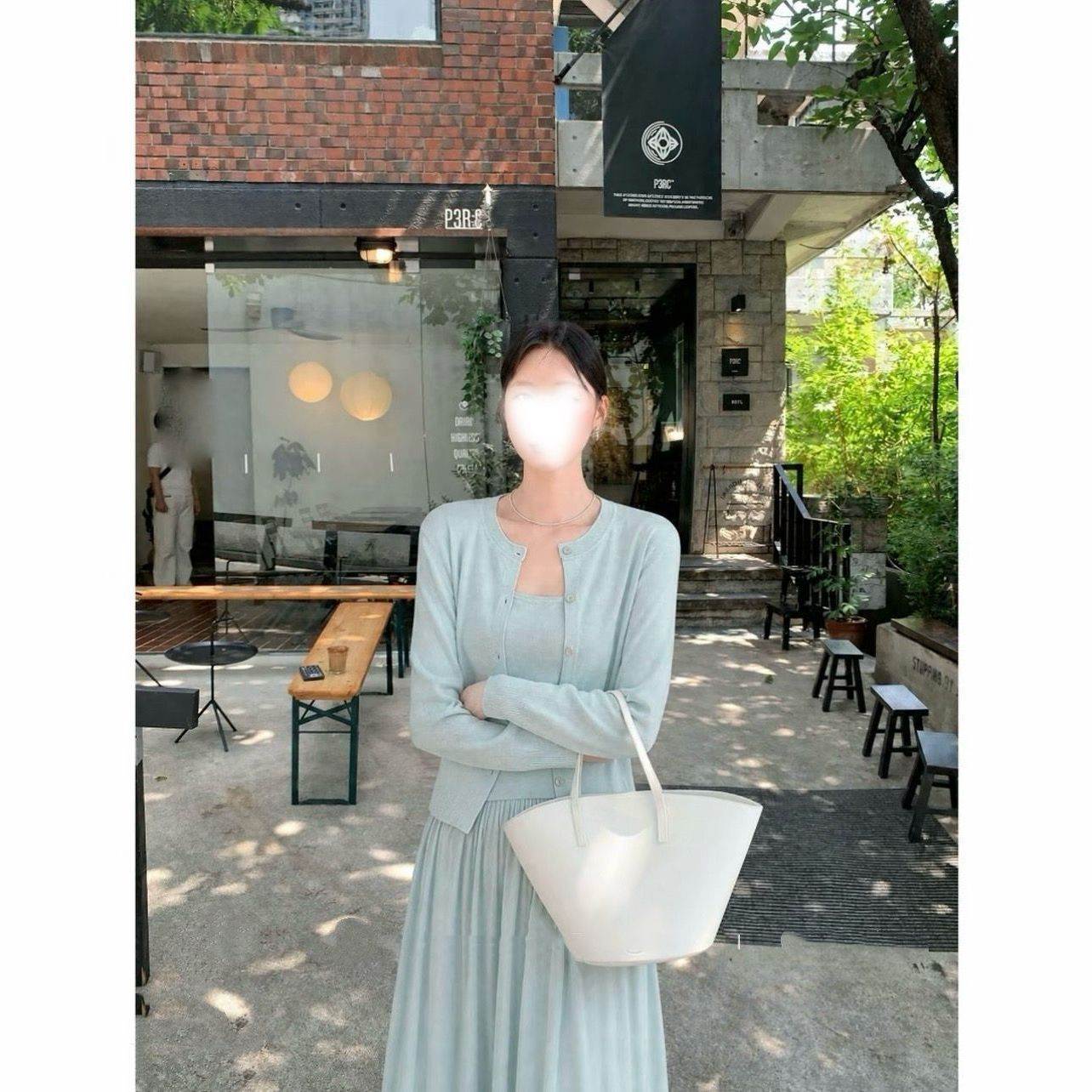 秋季高级气质吊带半裙三件套套装出片衣服女装