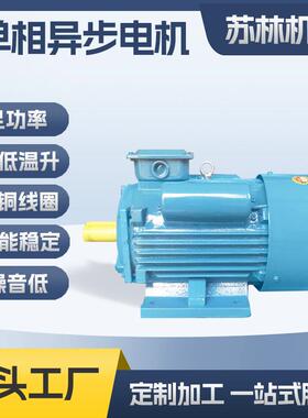 厂家直销定制加工单相电机铁壳双电容闽东款YCL单相异步电动机