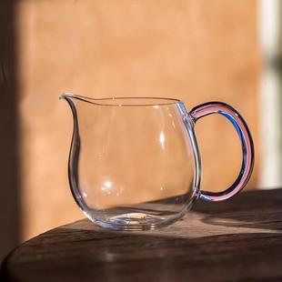 茶海分茶器茶具厂家直销 玻璃公道杯高端磨口草堂公杯纯手工日式