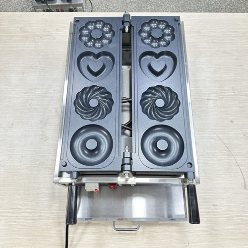 Customzation case 大甜甜圈机数显系统不粘锅大华夫饼机电脑雕刻