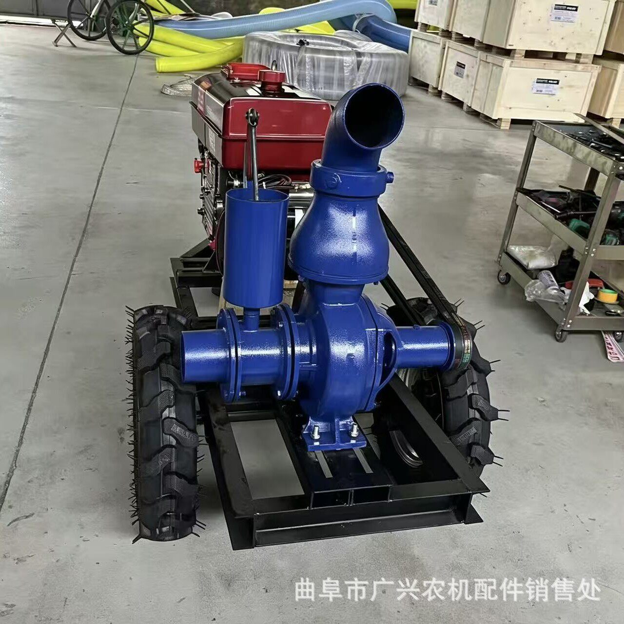 大流量柴油4寸农用抽水泵排涝防汛应急水泵12马力15马力水泵