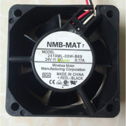 NMB 2410ML-05W-B60/B69 24V 0.17A 6025 6CM 3线 ABB变频器风扇