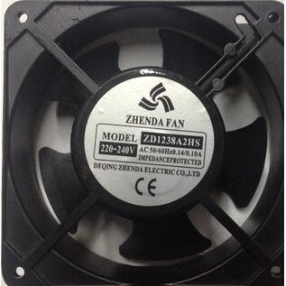全新原装ZHENDA FAN ZD1238A2HS 高端风机 220V 12cm 12038
