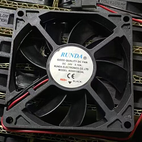 RD8015B24L DC24V 0.10A RUNDA 8CM厘米 变频器 工业散热风扇