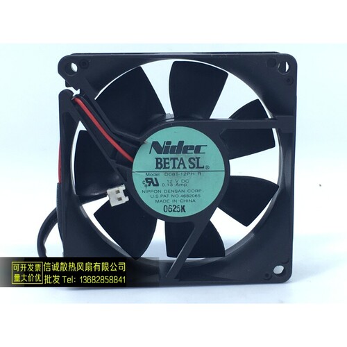NIDEC 8025 12V 0.13A 8CM D08T-12PH R 8厘米 机箱电源散热风扇.