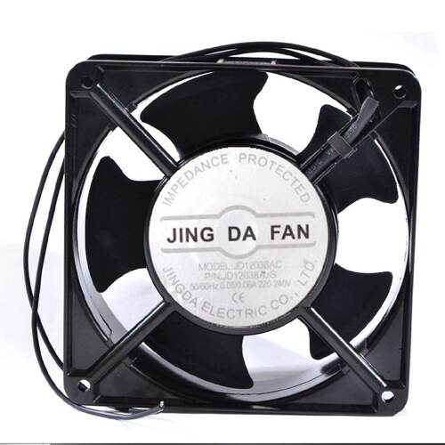 正品京达JD12038AC 220V 9225机柜8038交流12025散热风扇8025