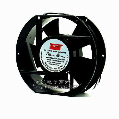 全新Dayton 200 CFM AC AXIAL FAN 2RTK8 240-220V 36/39W风扇