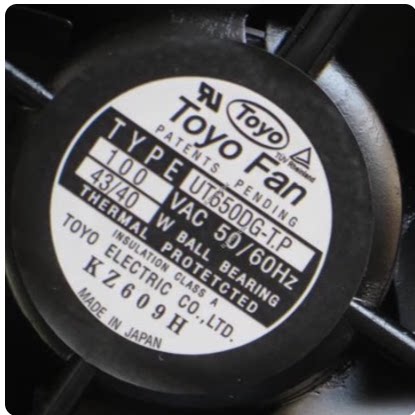 UT650DG-TP-WF21100V 43/40W 全金属耐高温风扇 变频器风扇