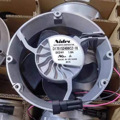 nidec ABB变频器风机D1751S24B6CZ-16 17251 DC24V 1.8A轴流风扇