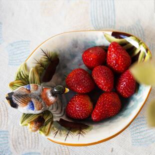 池畔动物收纳小瓷碗特色工艺陶瓷果碗皂盒钥匙收纳碗精致家居礼品