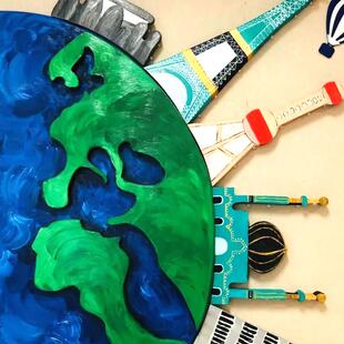 地球村立体装饰幼儿园学校走廊文化墙壁饰KT板垃圾分类环创主题墙