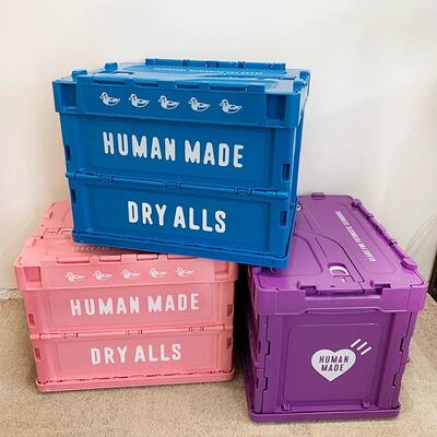 HUMANMADE折叠收纳箱家居潮流日式多功能整理箱20ss限定款爱心20L