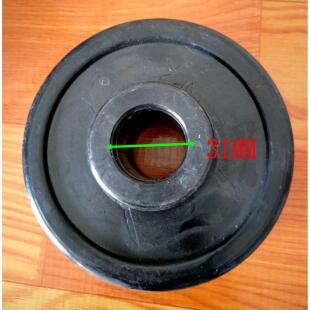 收割机配件履带收割机平衡轮浮动轮黑色尼龙轮耕田机轮子走轮