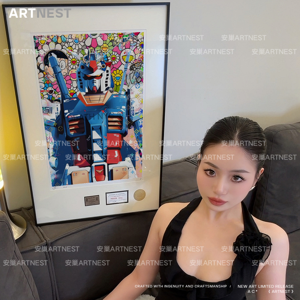 deathnyc日漫高达2安妮画廊潮流装饰画高级感挂画death nyc