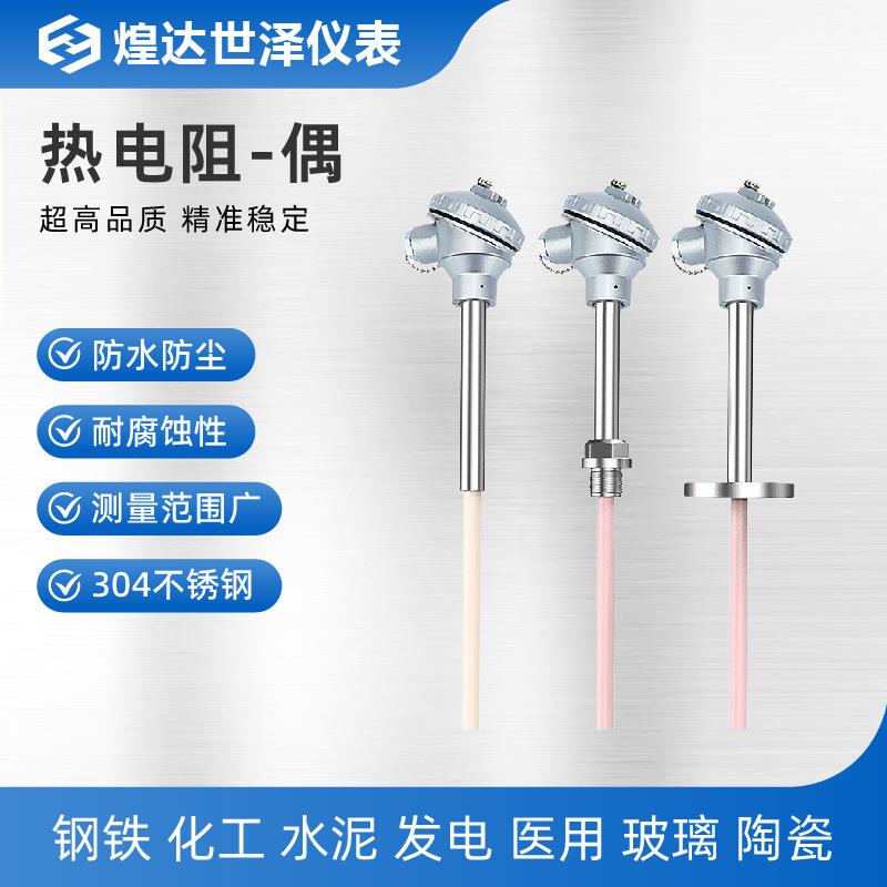高温PT100铂热电阻A级PT100温度传感器铠装式热电阻远传式热电阻