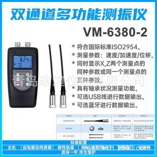 测振仪轴承振动检测分析仪器 2双通道振动仪机械便携式 6380