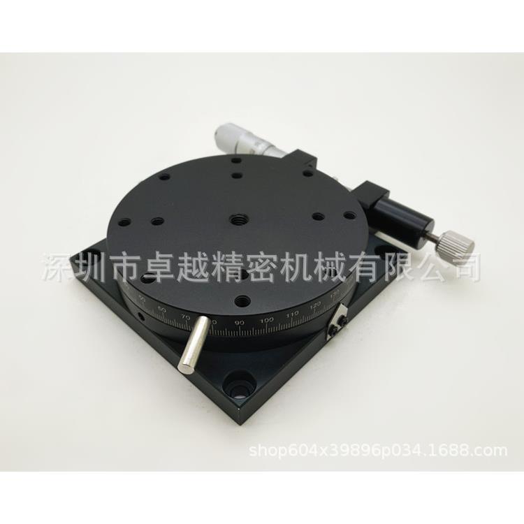 R轴80*80RSP80精密型旋转轴交叉导轨微调平台RSP80-L位移平台