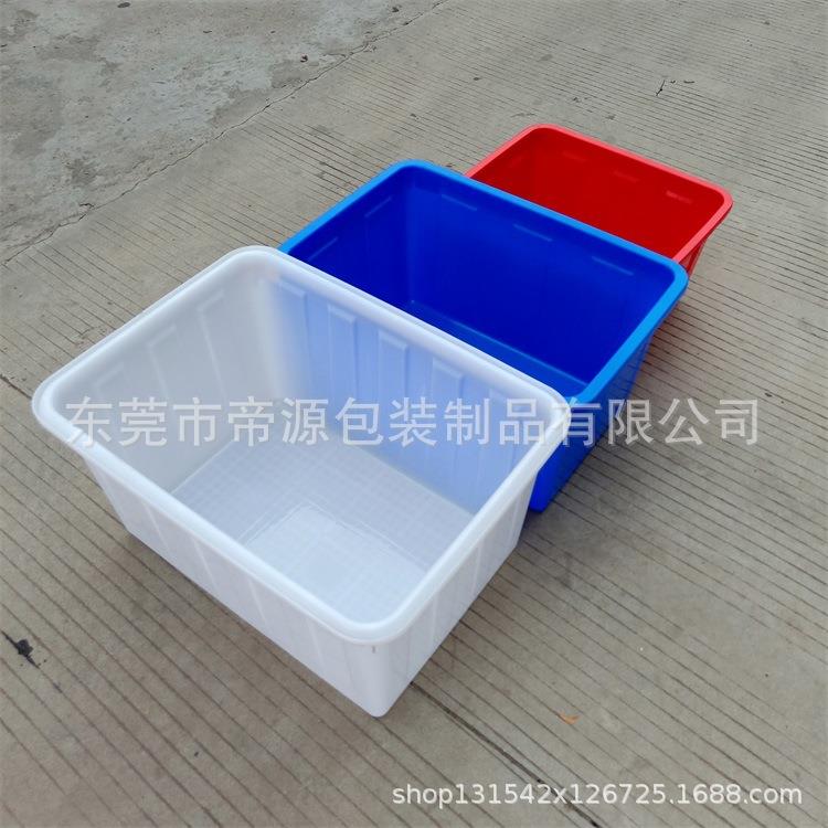 120L塑料加厚水箱可加万向轮运输周转车长方形注塑储水箱农用