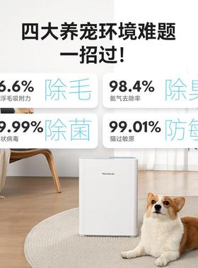 霍曼宠物m空气净化器S吸1 in66404i大力去浮毛自动吸猫净味毛除臭