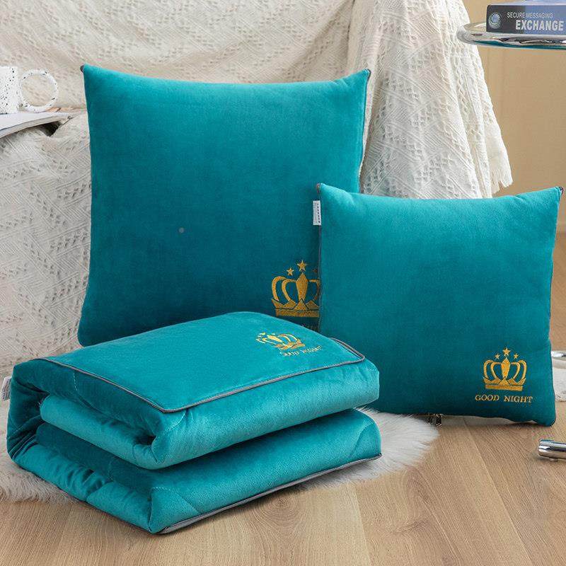 加休厚抱枕被子两用折叠车载靠垫枕被冬办季珊瑚绒公室EYR午头空,居家布艺,抱枕被,淘宝优惠券,粉丝福利购,淘宝优惠卷