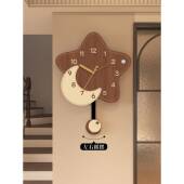 新款 星客墙厅挂11钟钟家用静音创意时挂餐厅星背景墙免打孔摇摆钟