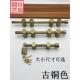 中国古玩栓门纯铜螺GBF老式 门黄铜实心门锁覆古实木螺门全铜栓