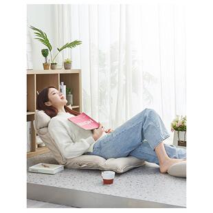 窗坐垫靠垫一体地上折叠飘垫椅日式懒人沙发榻榻米座靠椅床上背椅