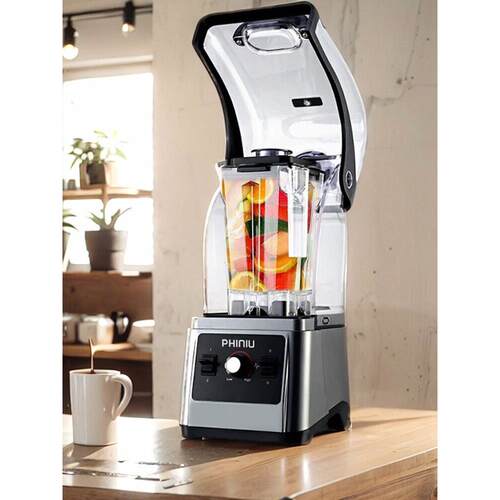 2新025型冰沙机商用奶茶音店破壁烹559机家用静带盖多饪功能刨冰