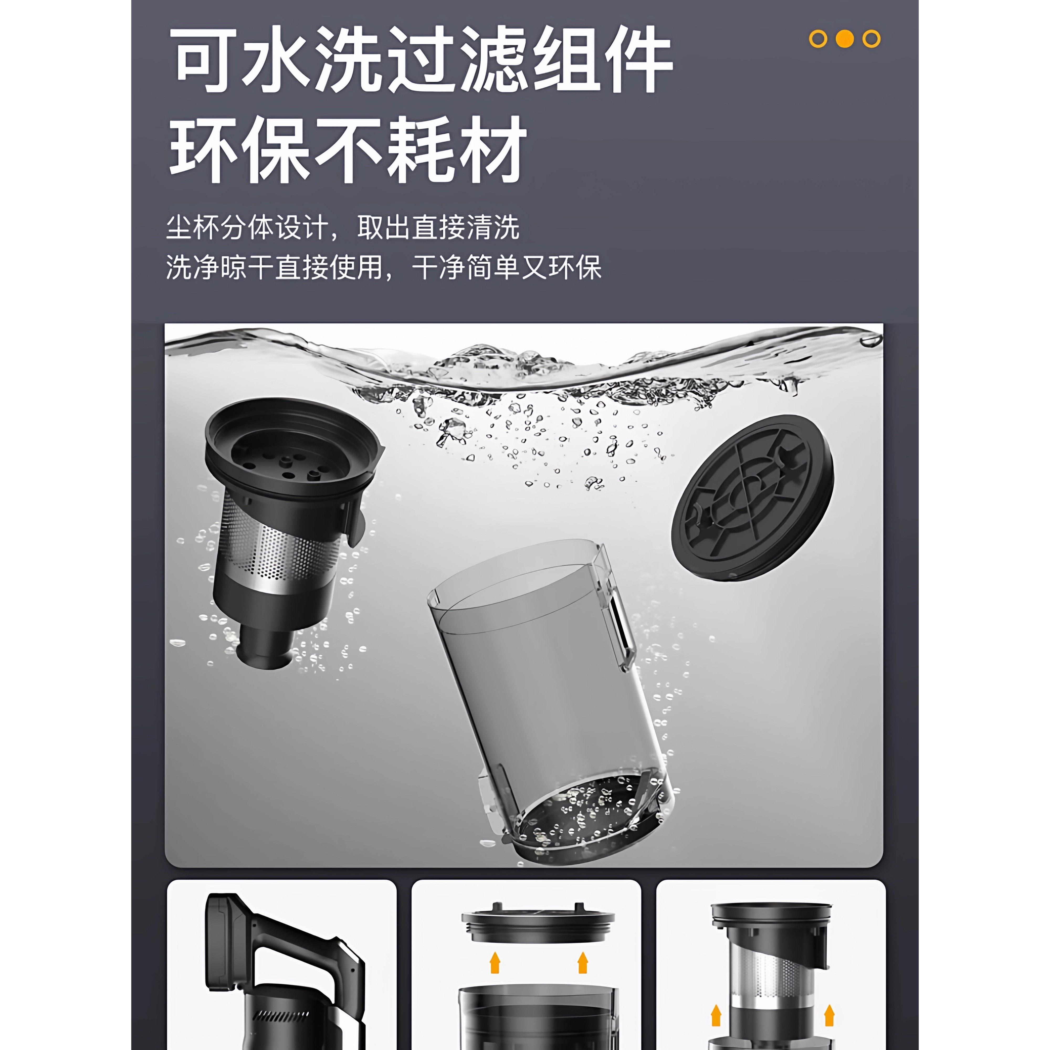 车载吸尘大家用手持小型便携式吸力装尘修美缝灰尘猫毛器清577洁