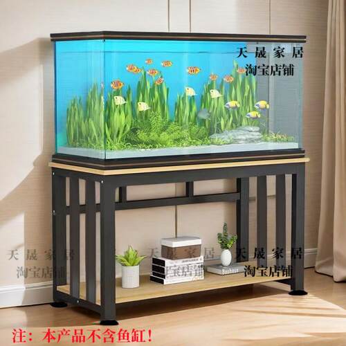 鱼缸架超OG强承客厅鱼缸底柜重底座水族用鱼缸专用架箱家铁艺鱼缸