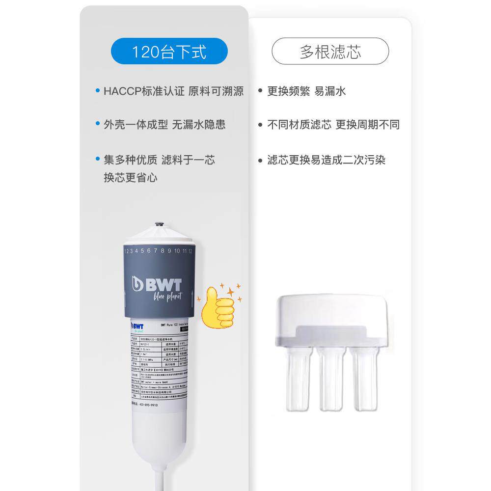 BU122-1德饮国BWT倍世净水器原装进口净水家用厨房自来水过机滤器