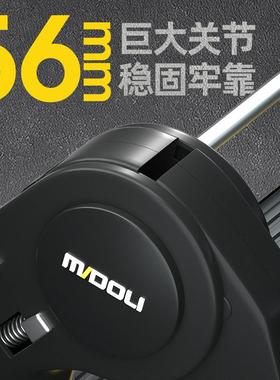 镁MDL-009多缩力伸人梯字梯铝合金梯子厚防滑折叠梯加多功能可升