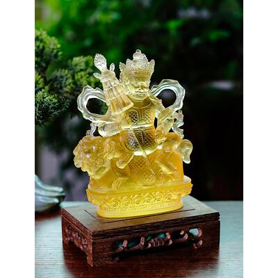 宝天王造像，釉面拜北古多味王佛堂家装饰桌面WVH天摆件财神