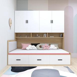 榻米衣18柜床带书桌小公寓侧床榻一体化柜小卧物室多功能储床组合