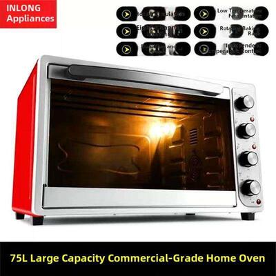 商用烘电烤箱10量0大容家用60升多功能风炉私人焙蛋升88091糕披萨