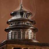 苏L TL477 工坛铜香炉家用香檀天香薰香室内环香沉炉打篆香覆古香