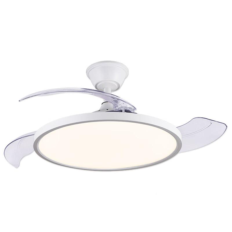 Ra97高色厅纤薄隐风扇显灯北欧卧室YJ875餐静音一体吊扇灯具现代